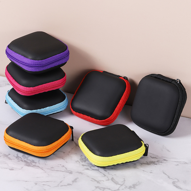 小巧便攜方形EVA複合材質藍牙耳機收納包多款式數碼電子包裝盒