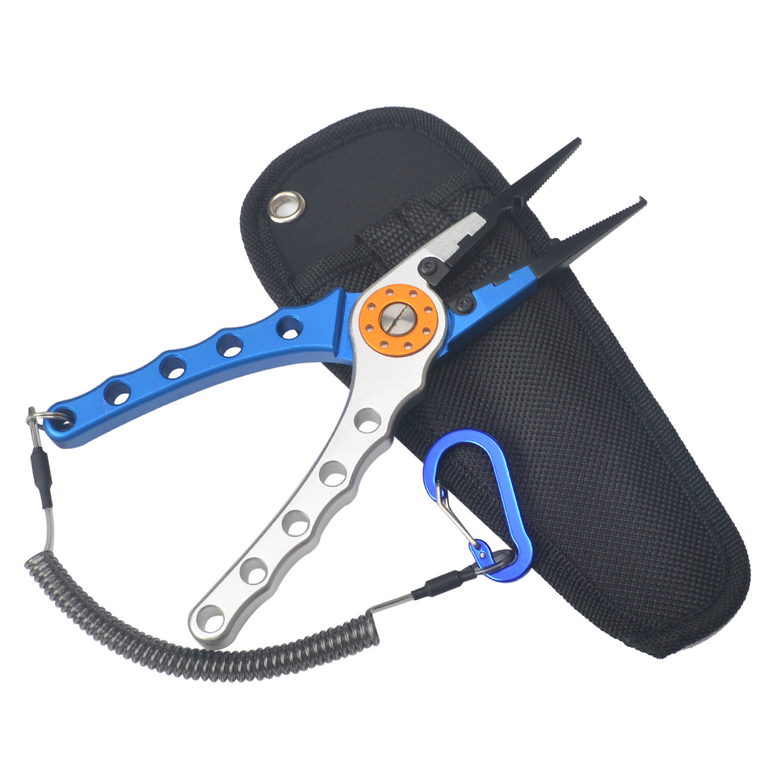 Aluminum alloy upper ring hook picking and hook picking pliers wire cutting pliers fish control pliers with lock sea fishing pliers fish controller luya pliers outdoor