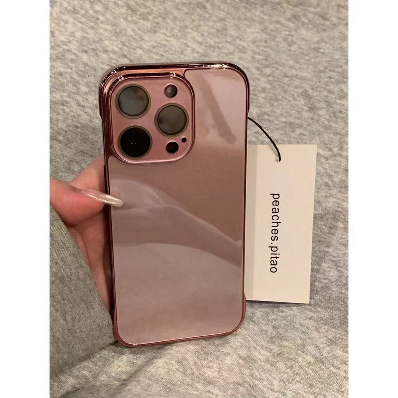 简约ins纯色玻璃无边框镜头膜适用iPhone16promax苹果15手机壳14|undefined