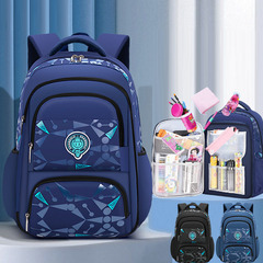 New Style Primary School Student Backpack Korean Style Casual Children's Bag for Grades 1-3-6, Side Refrigerator Style Dual Shoulder Backpack