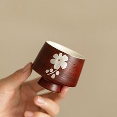 景徳鎮の手作りの銀の花の主人の杯の復古の杯の陶磁器の茶器のお茶のお茶のお茶の杯の香りの杯の家庭用の工夫の茶器