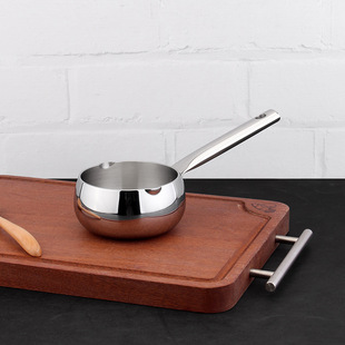 Bossd 18/10 Stainless Steel Thickeneded Hot Oil Mini Milk Pot Chocolate Melting Oil Pouring Pot Food Supplement Pot