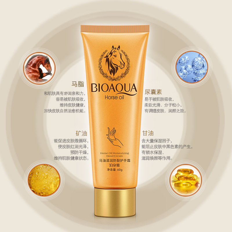 Crema de Manos Hidratante y Anti-Grietas con Aceite de Ñame Boquanya, Cuidado Hidratante y Nutritivo para las Manos, Venta al Por Mayor del Fabricante, Disponible en Stock