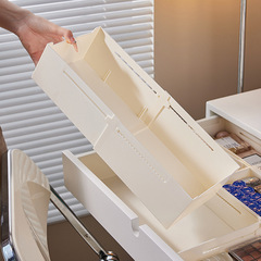 伸縮可能な引き出し収納ケース仕切り付き化粧品雑貨食器直角整理ケース下着靴下収納