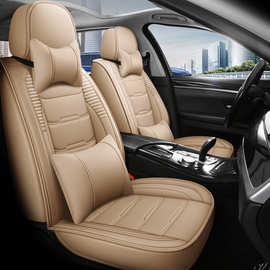 厂家直销跨境热销汽车坐垫全包全皮汽车座椅坐垫耐磨舒适皮革坐垫