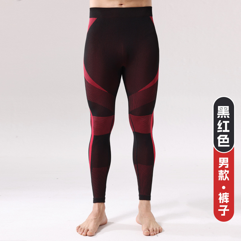 Otoño y invierno al aire libre ropa de esquí secada rápida ropa interior para hombres deportivos apretados absorción de humedad y sudor compresión calentamiento primer image 12