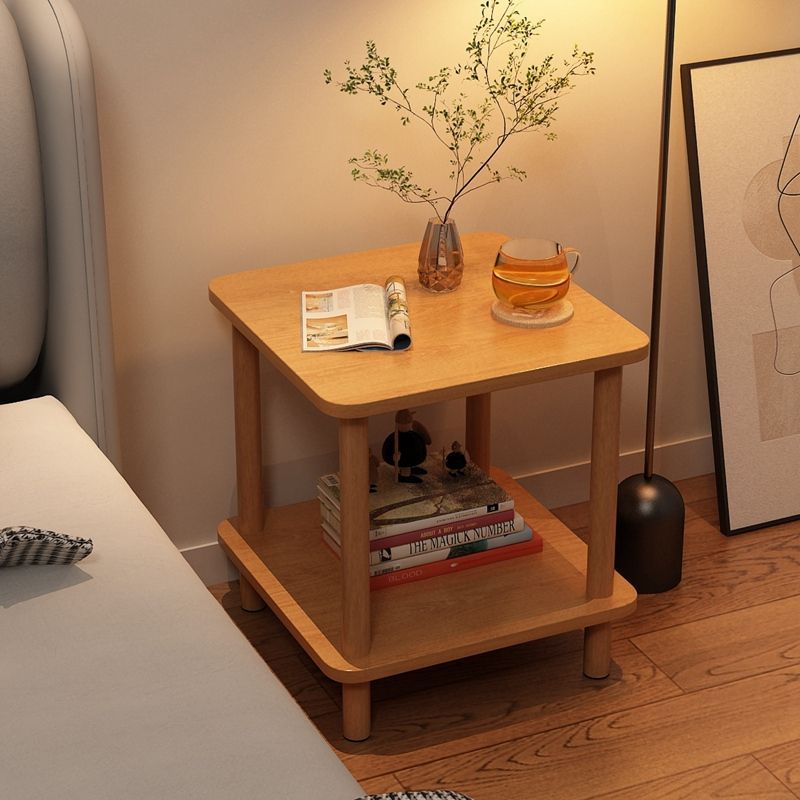 Modern Simple Storage Rack Bedroom Simple Bedside Table Household Replacement Small Side Table Solid Wood Bedside Table Small