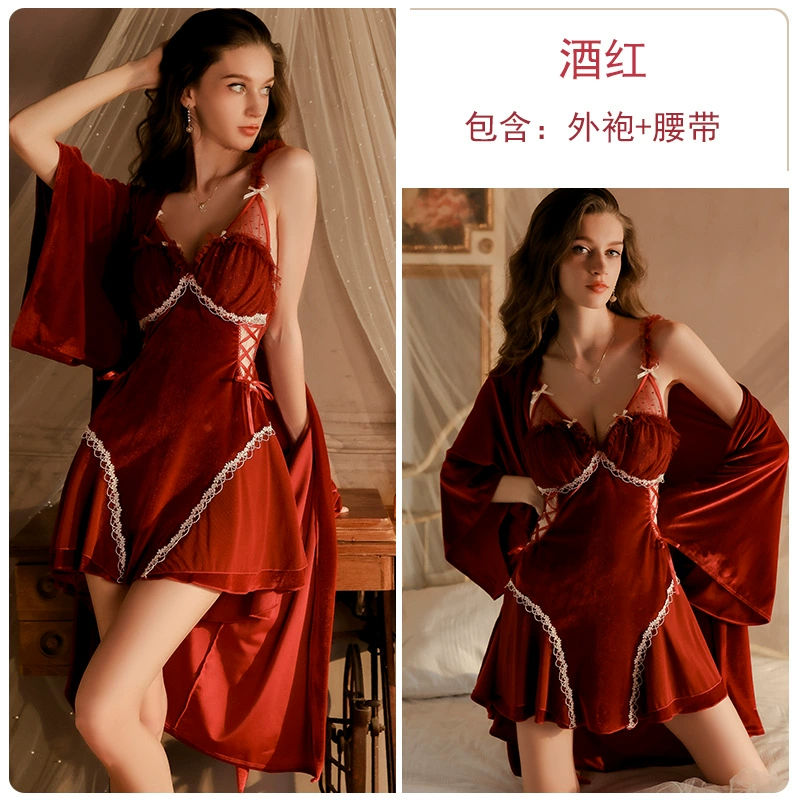 Плюшевое нижнее белье Velvet, накладки на грудь, пижама, набор, бесталанный