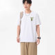 100 Cotton Heavy Cotton Fashionable Men's Printed Casual Trendy Brand Summer New T-shirt Short Sleeve T-shirt Round Neck