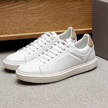 外货出口欧美新款男士运动休闲鞋潮牌系带时尚小白鞋轻奢板鞋潮男