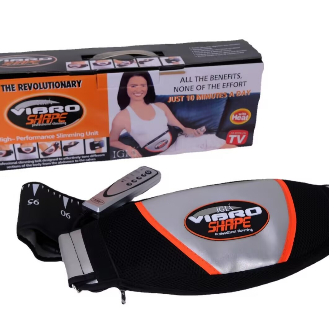 Massage Fat-Reducing Belt, Waist Slimming Machine, Fat-Reducing Massage Belt, Vibration Heating Massager, Lazy Slimming Shaking Machine