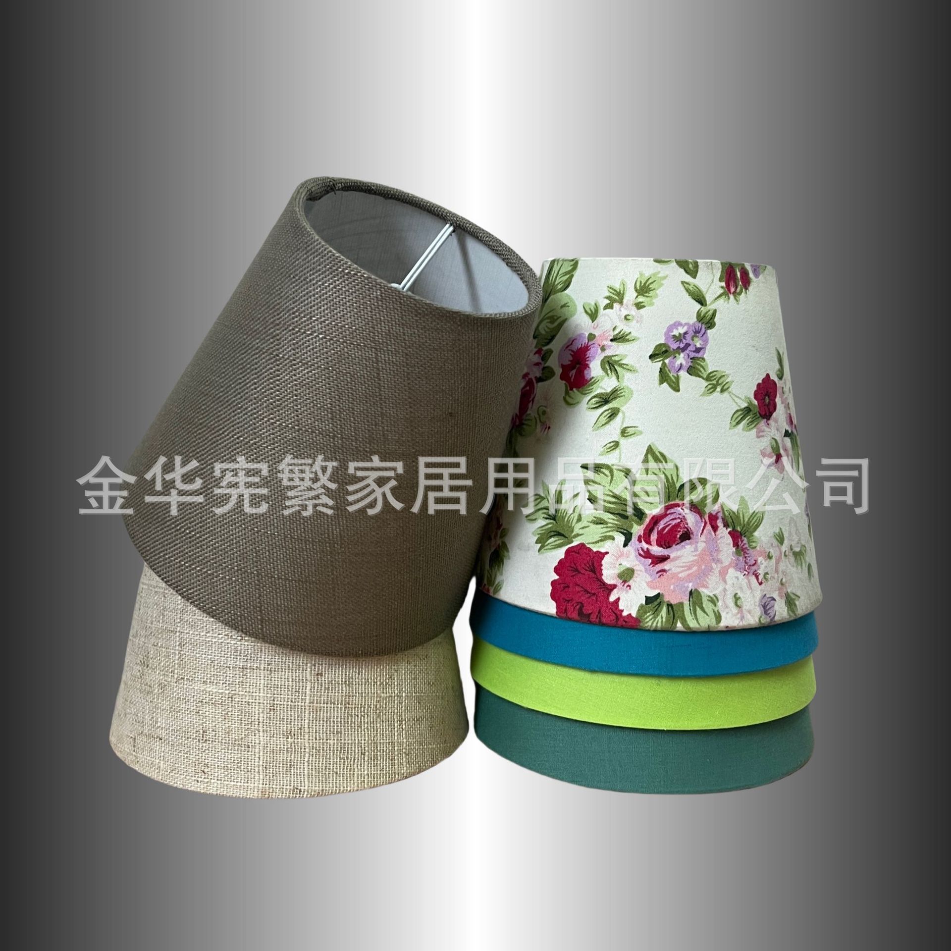 Lámpara de mesa de tela, pantalla de lámpara, cama creativa, pantalla de lámpara simple, lámpara de pie de dormitorio, impresión de carcasa, pantalla de lámpara japonesa, fábrica recta