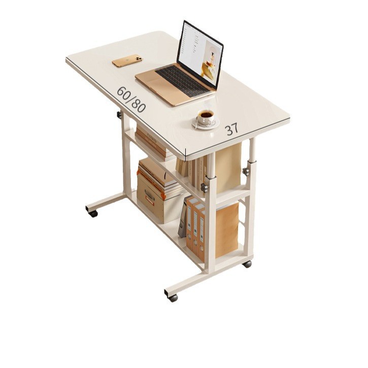Mesa junto a la cama del dormitorio, elevador móvil, escritorio de computadora pequeño simple, escritorio de estudio para el hogar del dormitorio, escritorio perezoso