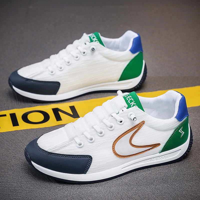 Summer Men's Shoes Ice Silk Breathable Sneakers Men's Casual Shoes Fashion Forrest Gump Shoes Men's Shake Voice Live Explosions