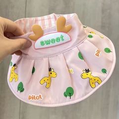 嬰幼兒帽子夏季遮陽空頂帽寶寶超萌透氣薄款防曬男女童沙灘太陽帽