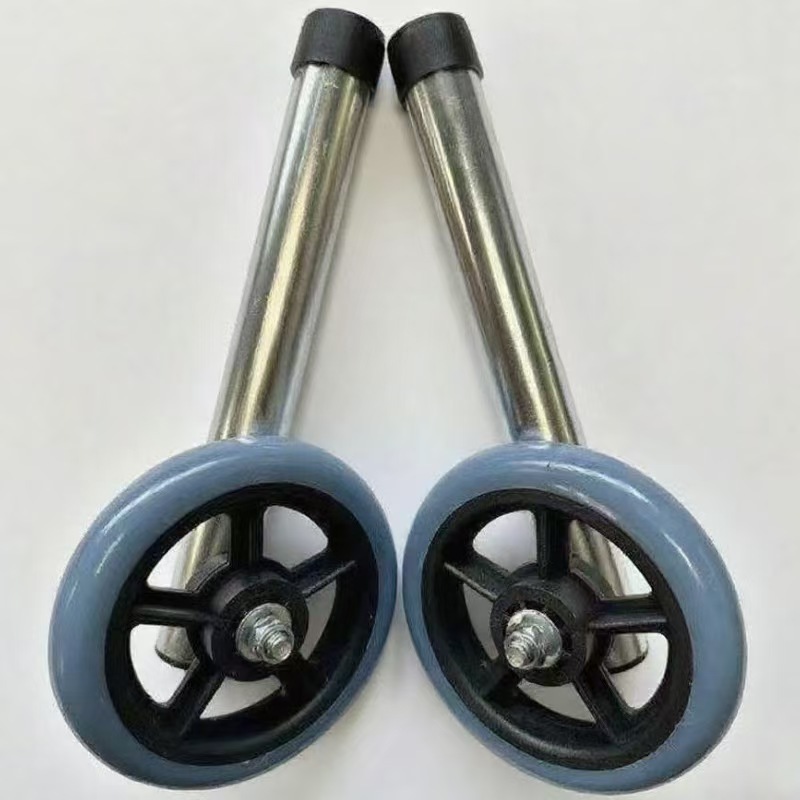 Aleación de aluminio doblemente plegable caminador para ancianos caminador de rehabilitación para discapacitados refuerzo de entrenamiento de extremidades para pacientes