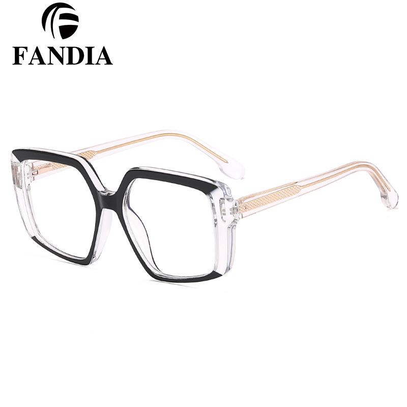 82092 nuevo CP insertar anti-azul gafas de luz gafas ópticas estilo europeo y americano marco grande marco gafas marco puede ser equipado con gafas de miopía