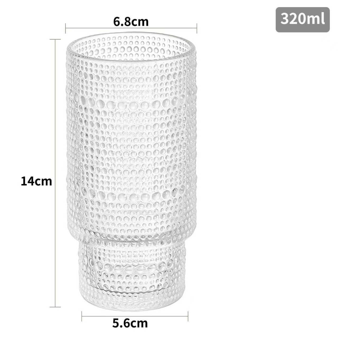 Amazon 11oz con tapa roscada copas de vidrio plegables cerveza jugo de café whisky taza de bebida doméstica