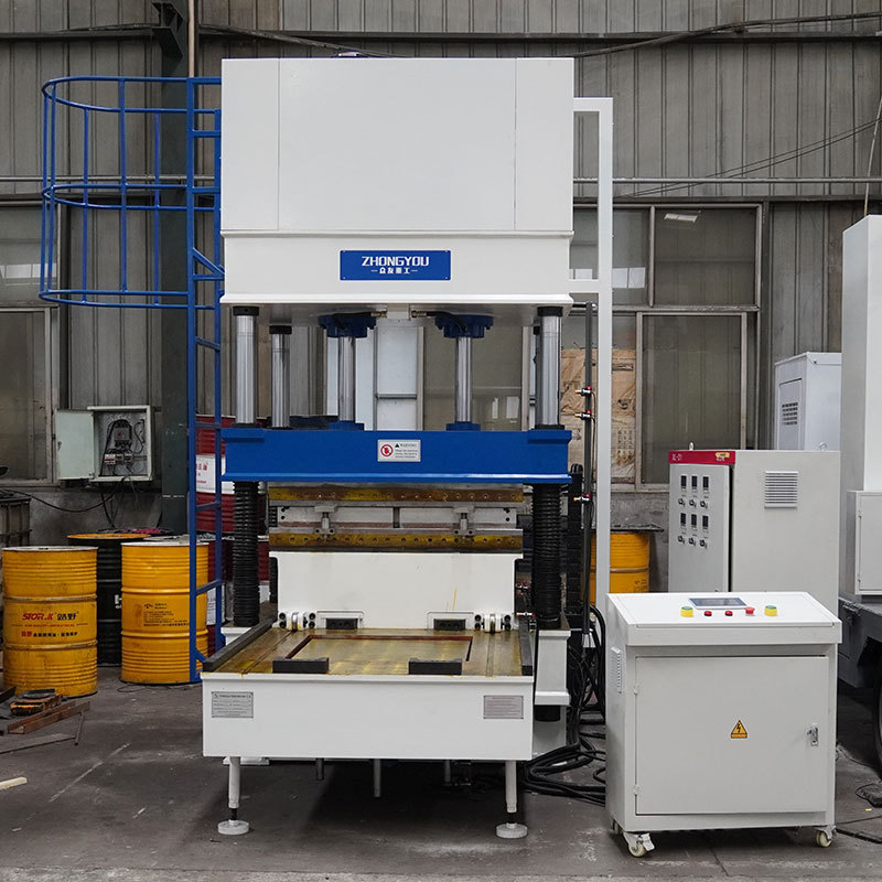 100-Ton Double-Cylinder Hydraulic Press Bmc Plastic Sheet Forming Press Pp Sheet Pressing Hydraulic Press with Mobile Workbench 100-Ton Double-Cylinder Hydraulic Press Bmc Plastic Sheet Forming Press Pp Sheet Pressing Hydraulic Press with Mobile Workbench