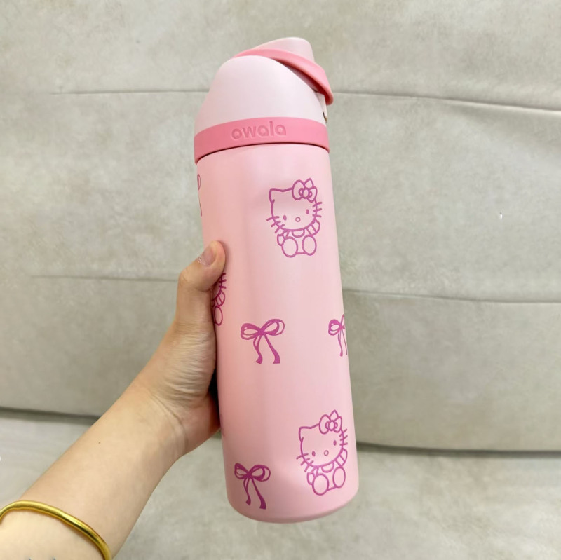 跨境Owala不锈钢保温双饮大容量水果杯 户外便携运动水杯 弹跳水|undefined