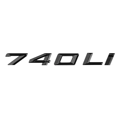 Car logo: 640 650Li blackened rear emblem - standard-16-22-model-740li-glossy-black