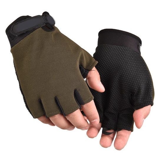Manufacturers Spring and Autumn Outdoor Sports Men's Gloves Outdoor Mountaineering Protection Stop Slip Fitness Riding Half Finger Sports Gloves
