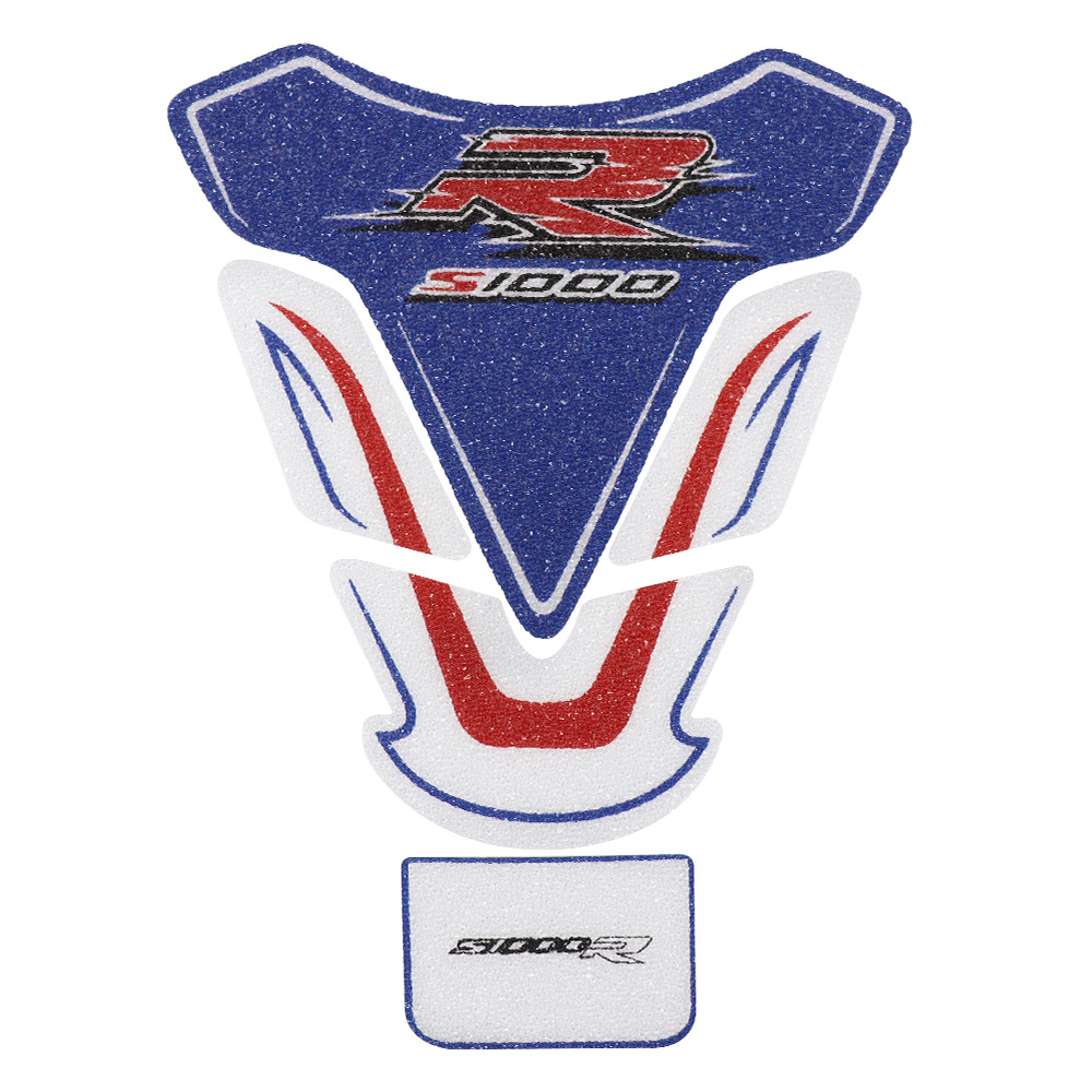 Etiqueta engomada de motocicleta, almohadilla para tanque de combustible, etiqueta engomada de protección de espina de pescado, adecuada para BMW S1000R, etiqueta engomada esmerilada modificada