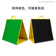 布偶平板剧双面三角架站立毛毡教学 故事板绘本展示教具