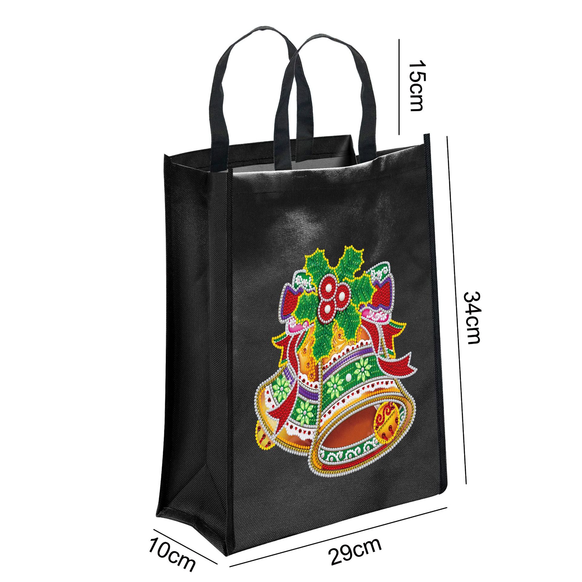 Diamante pintura perimetral DIY pintura caliente bolsa de protección del medio ambiente puntuación de perforación manual bordado cruzado Oxford tela bolsa de mano distribuible