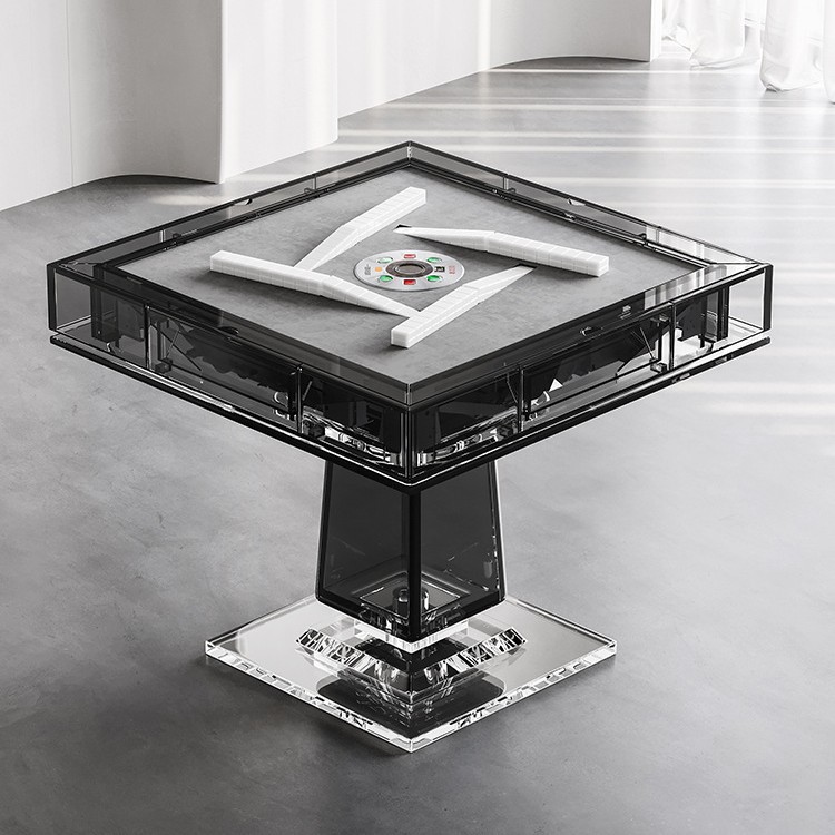 Mesa de mahjong completamente automática Club de entretenimiento Club Máquina de mahjong comercial Mesa de comedor Mesa de ajedrez cuadrada de doble uso Acrílico