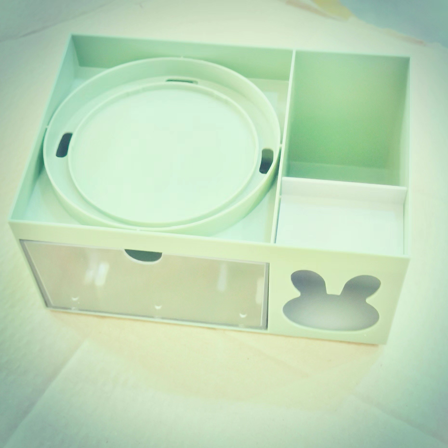 대형 수납박스 상부