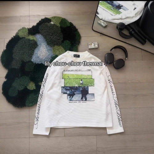 2026 autumn and winter new European and American street men and women's personality trend round collar men and women's Y2K all-matching pullover T-shirt wholesale