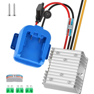 适用Kobalt考伯特24V锂电池24V-12V 20A 240W降压器DIY转换适配器