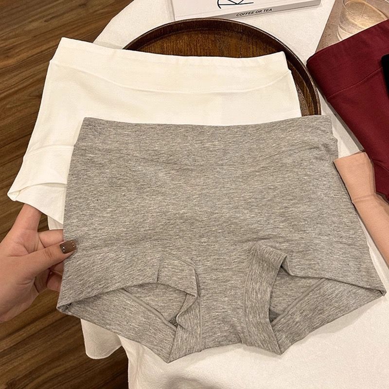 Graphene Cotton Underwear Women's Mid-high Waist Cotton Crotch Breathable Traceless Autumn and Winter Hip-lifting Women's Boxers