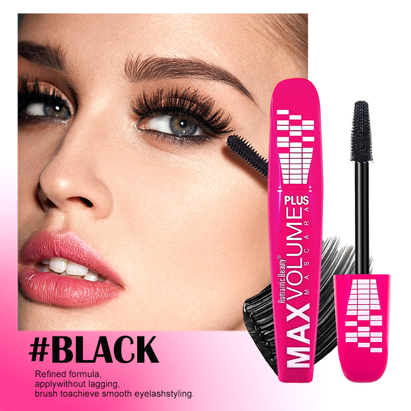Transfronterizo tubo rosa máscara delgada y densa maquillaje de ojos curvación natural maquillaje de color no es fácil de atemorizarse máscara de base para mujeres