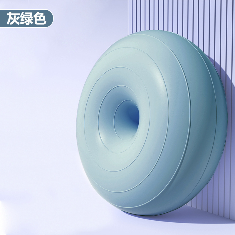 Pelota de yoga de pilates donut bola de manzana engrosada a prueba de explosiones ejercicio fitness recuperación posparto equilibrio estable hemisferio