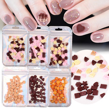 仿真食玩饼干甜甜圈冰淇淋美甲饰品卡通树脂奶油胶手工DIY小配件