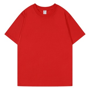 210G Eroded Wool Soft and Comfortable Cool Liquid Ammonia Cotton Crewneck Short Sleeve Advertising T-Shirt Work Clothes T-Shirt Customization