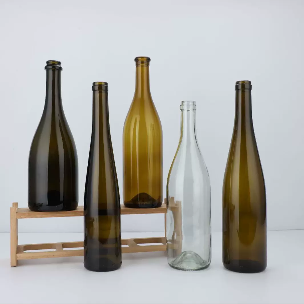 红酒瓶空瓶750ml洋酒瓶玻璃自酿葡萄酒分装玻璃瓶果酒普通玻璃