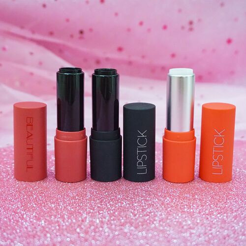 Bulk Lipstick Empty Tubes Rubber Paint Round Lipstick Tubes for Men and Women Lipstick Tubes