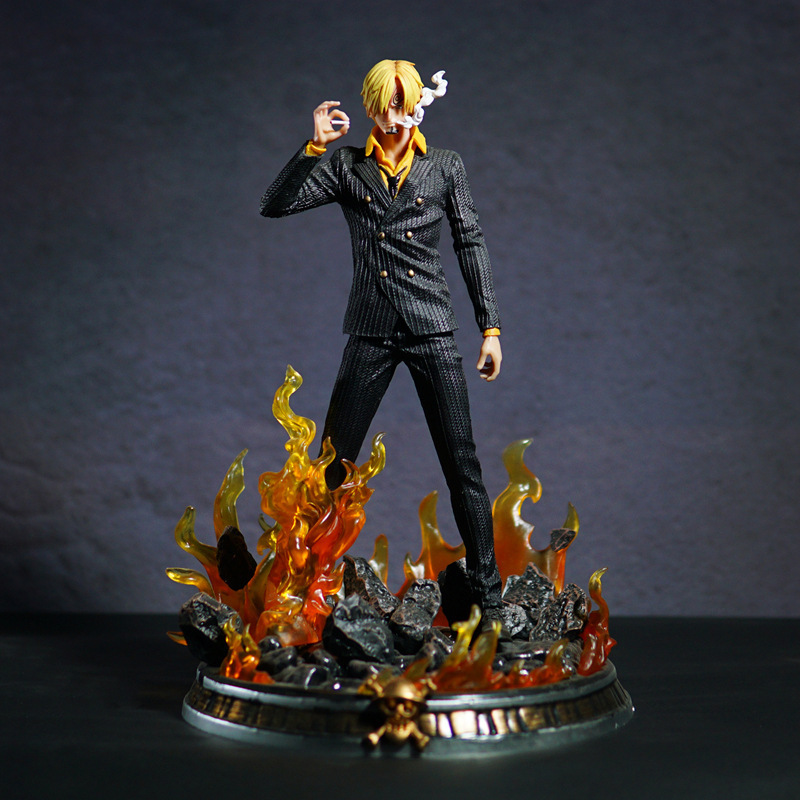ワンピースフィギュアモデルルフィゾロエースロウサンジ人形フルセットアニメ誕生日ギフト装飾品人形|undefined