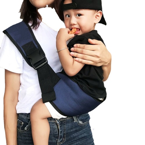 Single-shoulder foldable lightweight waist stool, outdoor baby carrier, one-person horizontal carry style, breathable multi-functional thin model