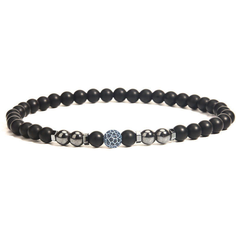 Unisex Gender Wholesale Jewelry Retro Classic Style Round Dull Polish Bead Tiger Eye Anklet
