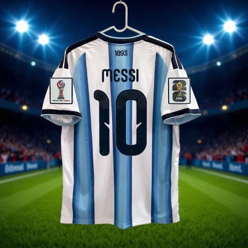 World Cup 2026 Argentina Home Jersey Number 10 Mc Di Maria Number 22 Lautaro Enzo Football Shirt