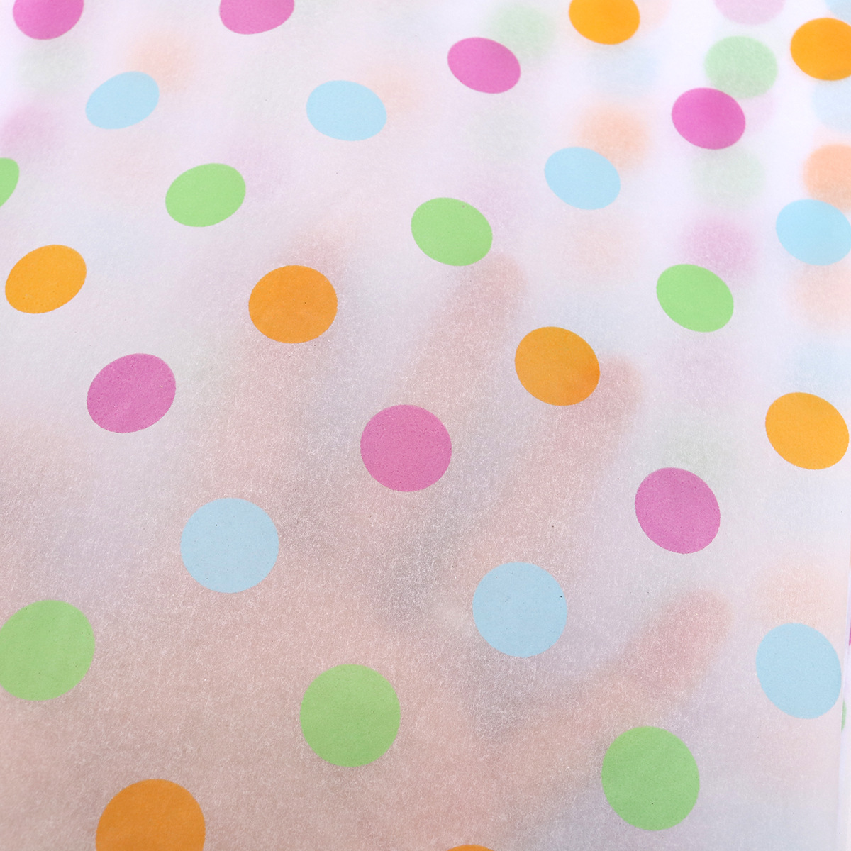 Puntos de color de cuatro colores y cara sonriente papel de pera papel de regalo de flores 20 piezas papel de copia floral