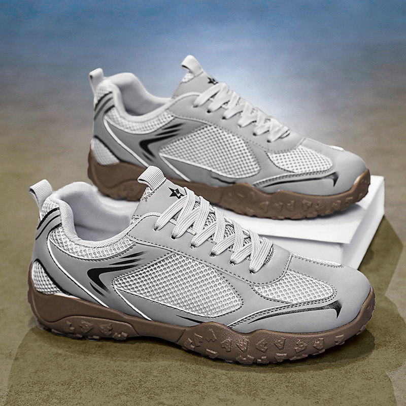 2026 verano retro de entrenamiento de hombre zapatos de malla transpirables ensanchados descalzos zapatos casuales al aire libre para caminar