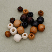 大孔木珠散珠 串珠座垫包装服装辅料束口袋木珠 DIY饰品手工珠子