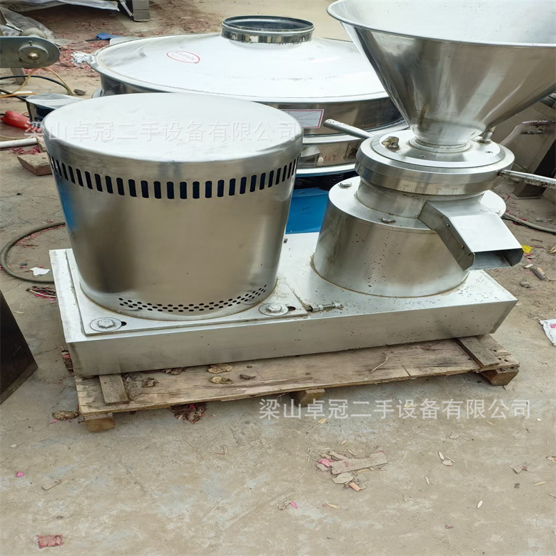 出售二手高频振动胶体磨 11千瓦全不锈钢胶体磨 回收