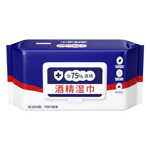 Containing 75 degrees alcohol disinfection wipes office portable household sanitary sterilization special wet wipes large package antibacterial wholesale