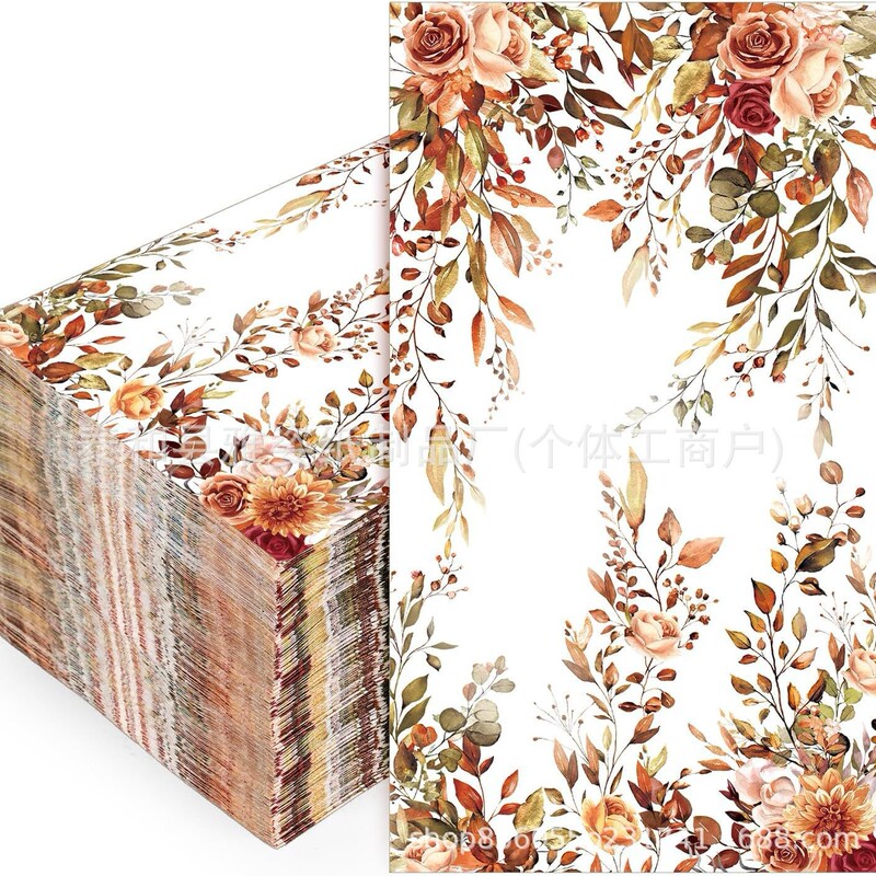 Maple Leaf Floral Thanksgiving Autumn-Themed Party Birthday Party Disposable 40*33 Printed Napkins for Decoration Maple Leaf Floral Thanksgiving Autumn-Themed Party Birthday Party Disposable 40*33 Printed Napkins for Decoration